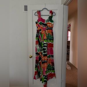 Anthropologie Vibrant Multicolor Jumpsuit
